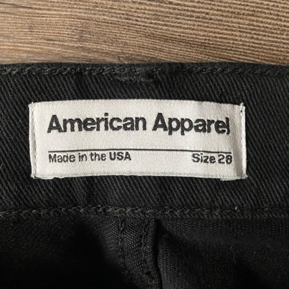 American Apparel (The Classic Jean) Size 28 [Black] - Picture 2 of 4